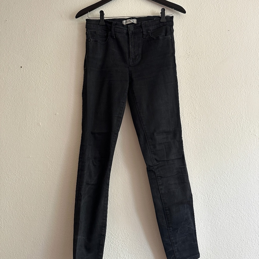 Madewell Black High Riser Skinny Skinny